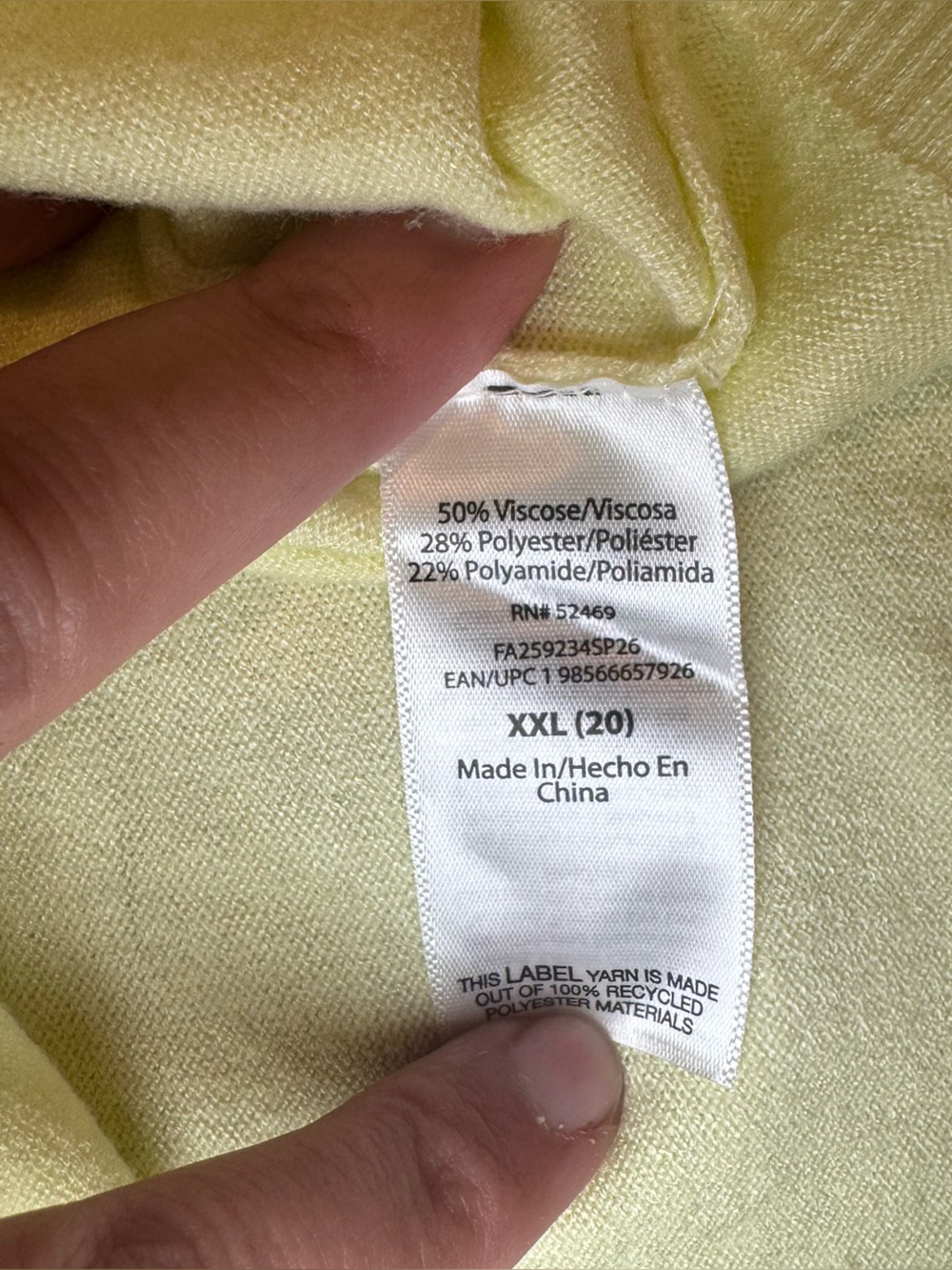 Free assembly Short Sleeve sweater in Light lime size xxl - Picture 5 of 6